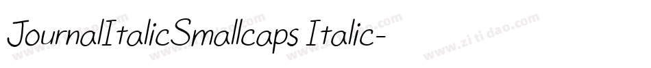 JournalItalicSmallcaps Italic字体转换